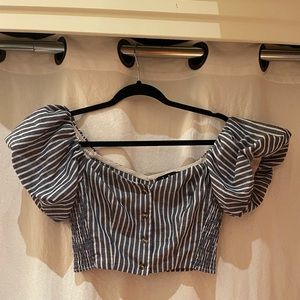 Lulu’s Striped Crop Top